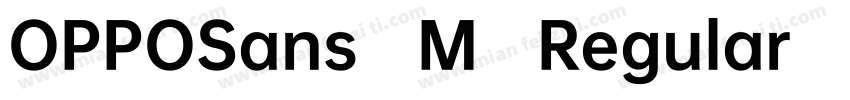 OPPOSans M Regular字体转换